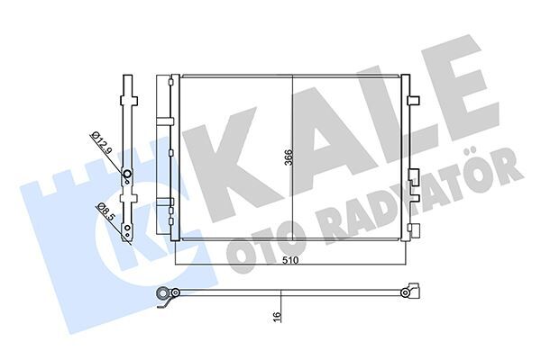 KONDENSER HYUNDAI i20 ACTIVE-i20 II CONDENSER AL/AL