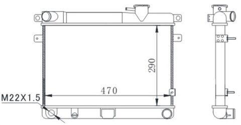Radyatör M131 Em-Ym 470X292X34 3 Sıra Süper