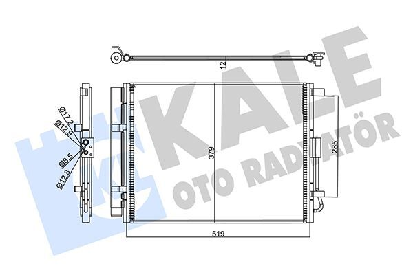 KONDENSER HYUNDAI ELANTRA 11-İ30-KIA CEED 12-CERATO III-PRO CEED CONDENSER AL/AL