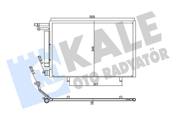 KLIMA RADYATORU KONDENSER FORD B-MAX 1.25-1.4 1.5 TDCI 12 -FIESTA VI 12 1.25-1.4 1.5 TDCI