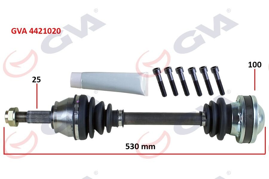 Komple Aks Sağ Palıo-Albea 1.3 Mtj 03-07 530Mm