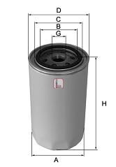 YAĞ FİLTRESİ H100 2.5 TCI-STAREX 97- 2.5 TDCI - H1 01- 2.5 CRDI İNCE TİP x
