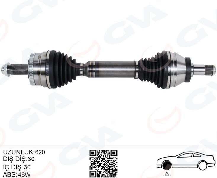 Komple Aks Ön Sol Range Rover 3 Vogue L322 02 12 620Mm