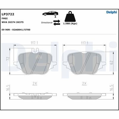 Fren Balatası Arka Mercedes W206 S206 C254 W223 V223