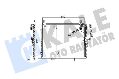 Klıma Radyatoru Mercedes W124 S124 A124 C124