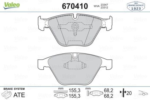 Ön Balata Bmw E90 E91 E92 3 Serisi 05 E60 E61 5 Serisi 03 E63 E64 E65 E66 E67 E84 E89 Z4 09