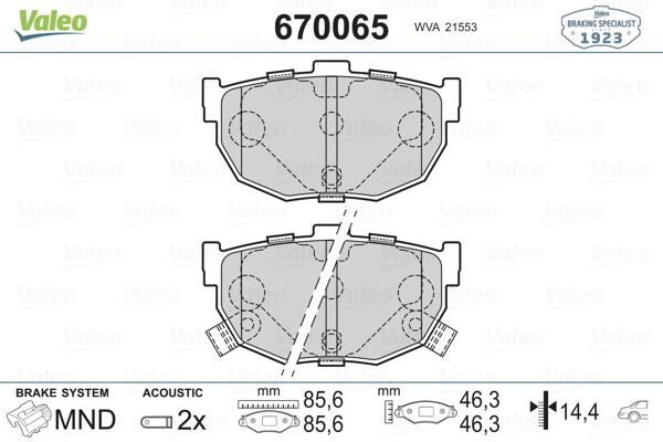 Arka Balata Hyundaı Elentra Iı-Iıı Kıa Cerato 1.5 Crdi Nıssan Maxıma Iıı 583022Fa10-5830228A00