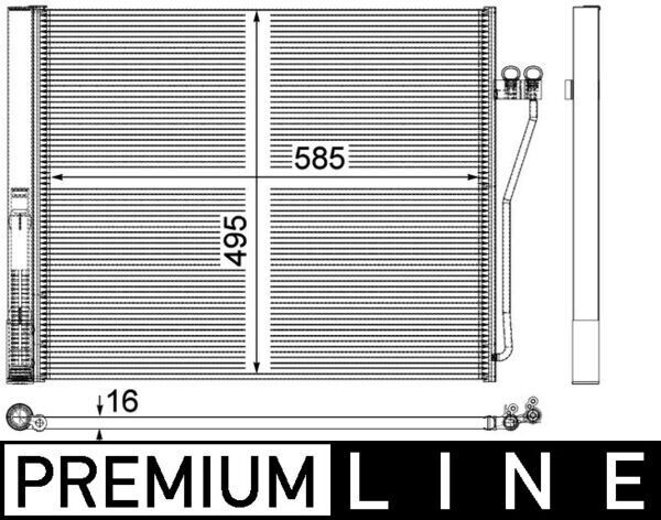 KLIMA RADYATORU PREMIUM LINE BMW F01 F02 F03 F04