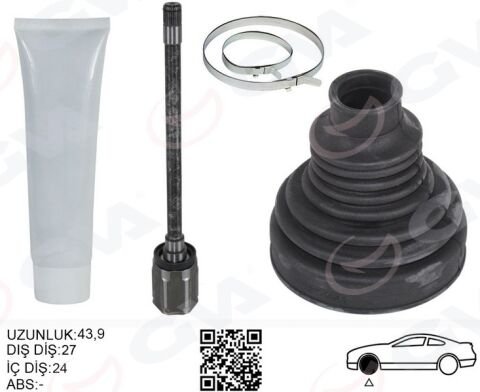 AKS MILI ÖN SAĞ BMW X5 E70 X6 E71 E72 SANZIMAN TARAFI UZUNLUK- 567.5MM