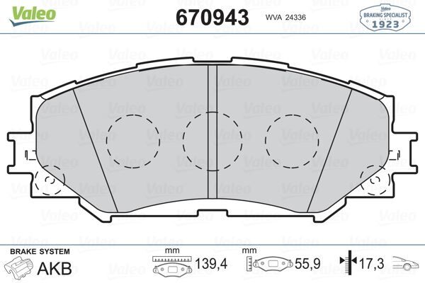 Ön Fren Balata Toyota Aurıs. Corolla 1.6L 1Zr-Fe Zre151 07-11 / 1.33L 1Nr-Fe Nre150 6 Vites 10-12