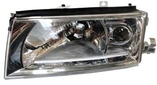 1Z1941017D - Skoda Octavıa- 01/10; Far Lambası Sol Elektrikli/Motorsuz/Mercekli (Şeffaf Cam)(8Fiş)(H4/H3)Eurolamp