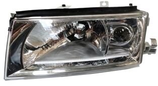 1Z1941017D - Skoda Octavıa- 01/10; Far Lambası Sol Elektrikli/Motorsuz/Mercekli (Şeffaf Cam)(8Fiş)(H4/H3)Eurolamp