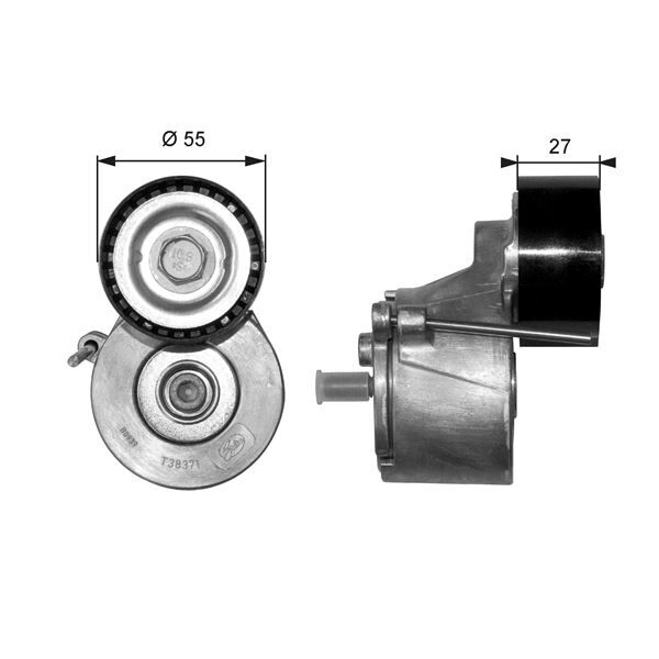 ALTERNATÖR GERGİ RULMANI KÜTÜKLÜ P206 1.4HDI-407-PARTNER 1.6 HDI-C3 1.6 16V-C5 1.6HDI-BERLINGO 1.6