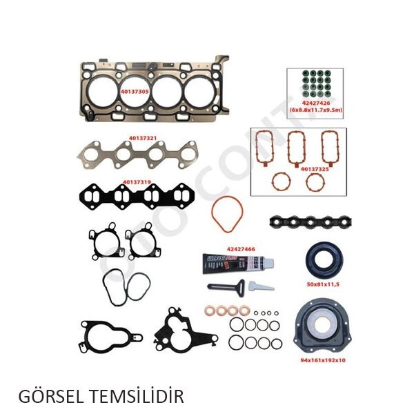 FULL TAKIM SKC TEFLON KÇLİ SKC METAL KARTRLİ FLUENCE-CLIO III-MGN III 1.5DCI K9K 732-734-764-832-780