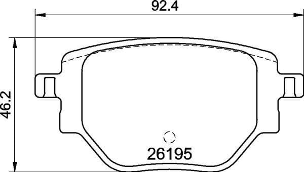 Arka Fren Balatası Corsa F 19 C4 20 2008 19 208 19 249 Mm