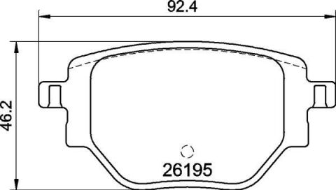 Arka Fren Balatası Corsa F 19 C4 20 2008 19 208 19 249 Mm
