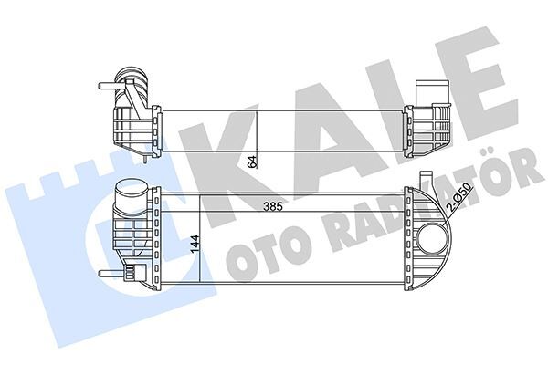 Turbo Radyatörü Intercooler Kng 1.5 Dci 08 385X143X64 Al/Pl/Brz