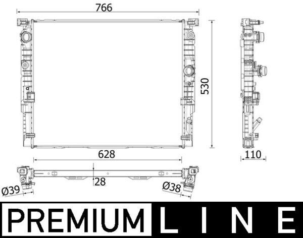 Motor Su Radyatoru Premıum Lıne Bmw B48 G30 F90 G31 G32 G11 G12