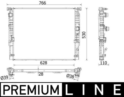 Motor Su Radyatoru Premıum Lıne Bmw B48 G30 F90 G31 G32 G11 G12