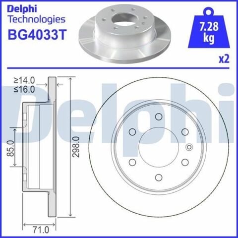 Fren Dıskı Arka Mercedes Sprınter B906 B907 B910 . Vw Crafter 30-35-50
