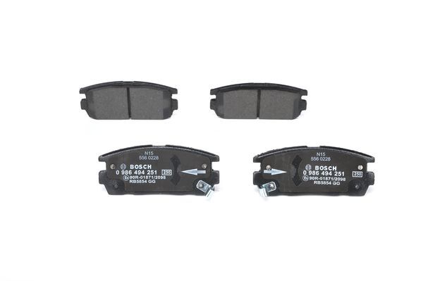 ARKA BALATA ANTARA 2.4-3.2 V6-2.0 CDTI 06 10 CAPTİVA 2.0D 2.2D 2.4 3.0 3.2 06 11 0986TB3008
