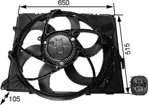 FAN MOTORU BMW E87 E90 N43 N45 N46
