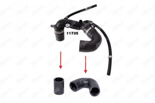 TURBO BORUSU HORTUMU KNG II-III-CLIO II-III-LOGAN 1.5DCI YM 05 K9K 3 KAT POLYESTER KULLANILIMIŞ