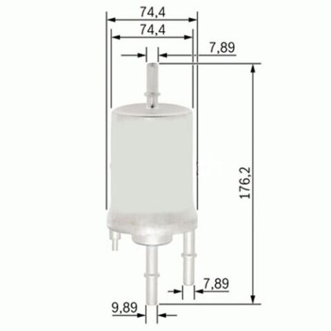 YAKIT FİLTRESİ AUDI A4 1.8T 02-04 - A6 2.4-3.0 04-06 - A8 6.0 03-10 x
