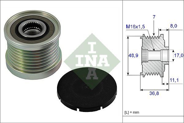 Alternatör Kasnağı Rulmanı Lgn Iı 01- -Mgn Iı-Iıı 08- -Trafıc Iı 06- -Master Iı 06- 1.9Dcı