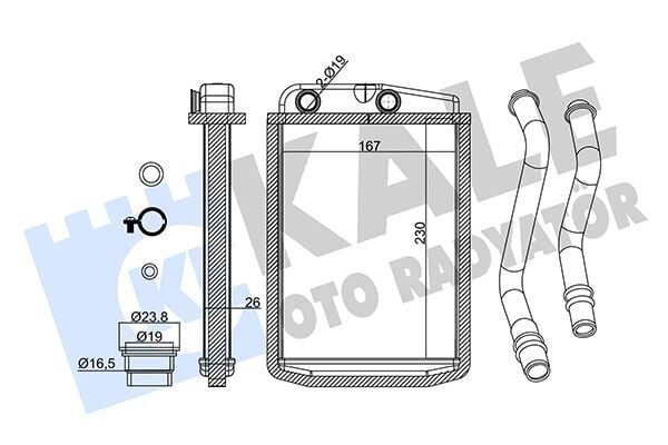 Kalorifer Radyatörü Peugeot Boxer Iıı Cıtroen Jumper Fıat Ducato Iıı 06 230X163X26
