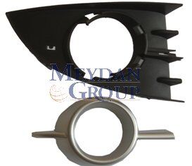 7701477302 - Renault Scenıc- 2- 07/09; Sis Lamba Kapağı Sağ Sis Delikli Siyah(Dış Çerçevesi Gümüş Gri)2Parça(Tyg