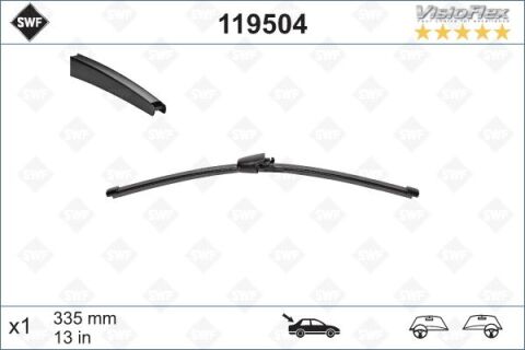 Silecek Süpürgesi Arka Golf5-Golf6-Polo-Ibıza-Tıguan 335 Mm