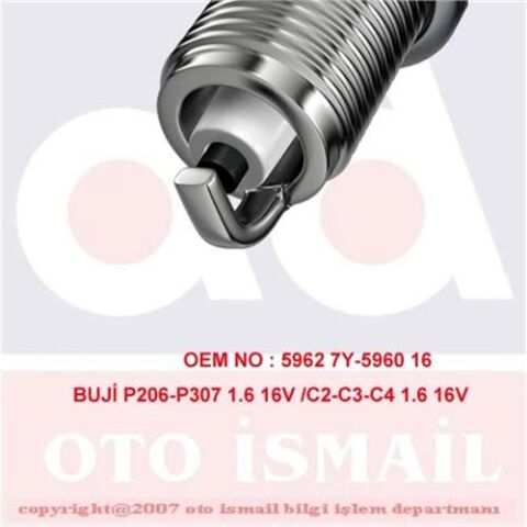 ATESLEME BUJISI P207 P307 P206 P405 YM PARTNER II PARTNER TEPE P1007 P308 C2 C3 C3 II C3 PLURIEL XSARA II XSARA PICASSO BERLINGO II-III C4 C4 II DS4 TU5JP4-P206 GTI P307 P406 YM P607 P807 C8 C5 EW1