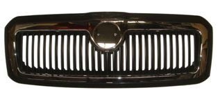 1U0853665Agru - Skoda Octavıa- 01/10; Ön Panjur Siyah (Nikelaj Çerçeveli) (Tyg)