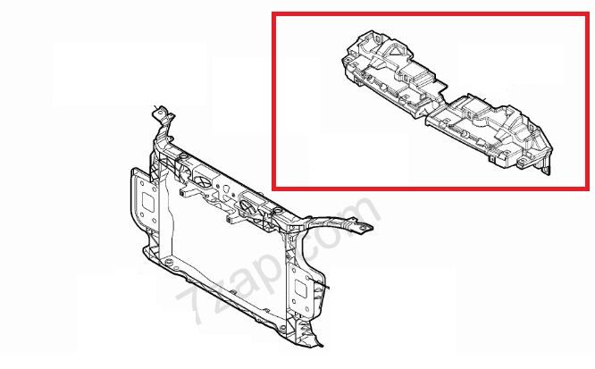 51885641 - Fıat Punto- Evo- 10/16; Ön Panel Radyatör Üst Plastiği (Tw)