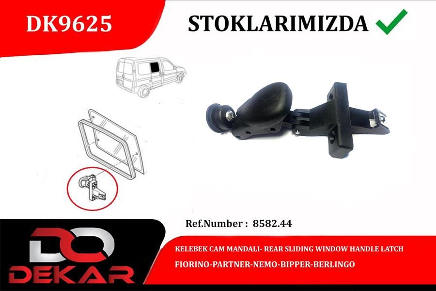 KELEBEK CAM MANDALI ARKA FIORINO-PARTNER-NEMO-BIPPER-BERLINGO