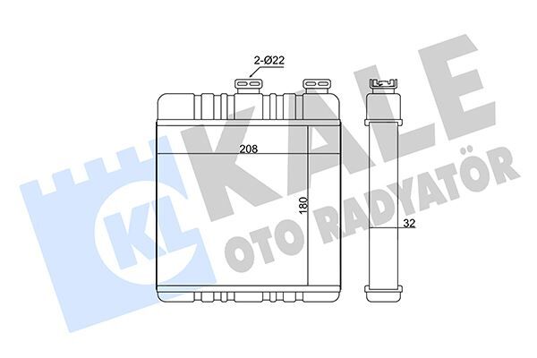 Kalorifer Radyatörü Astra G-Zafıra 206X180X32