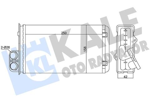 Kalorifer Radyatörü 405 92-96 406 96-04 248X157