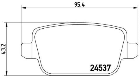 Arka Fren Balatası Mondeo Iv Ca2 07 14 S-Max 09 06 S-Max 09 Kuga I 08 12 Galaxy Iıı 06 Volvo S80 Iı 06 S80 07 V70 06 V70 07 Xc70 06 Freelander 2 2.2