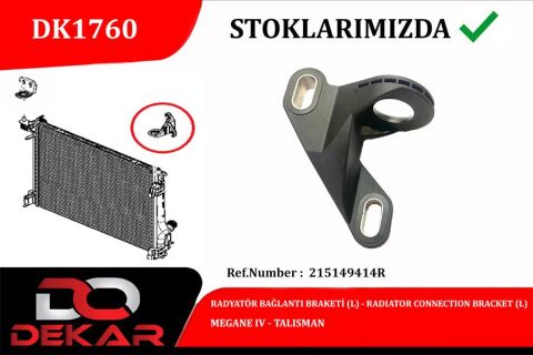 RADYATOR BAGLANTI BRAKETI L MEGANE IV-TALISMAN