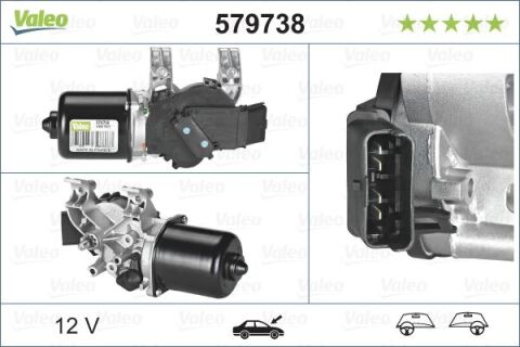 Silecek Motoru Ön Clıo Iıı 06/05