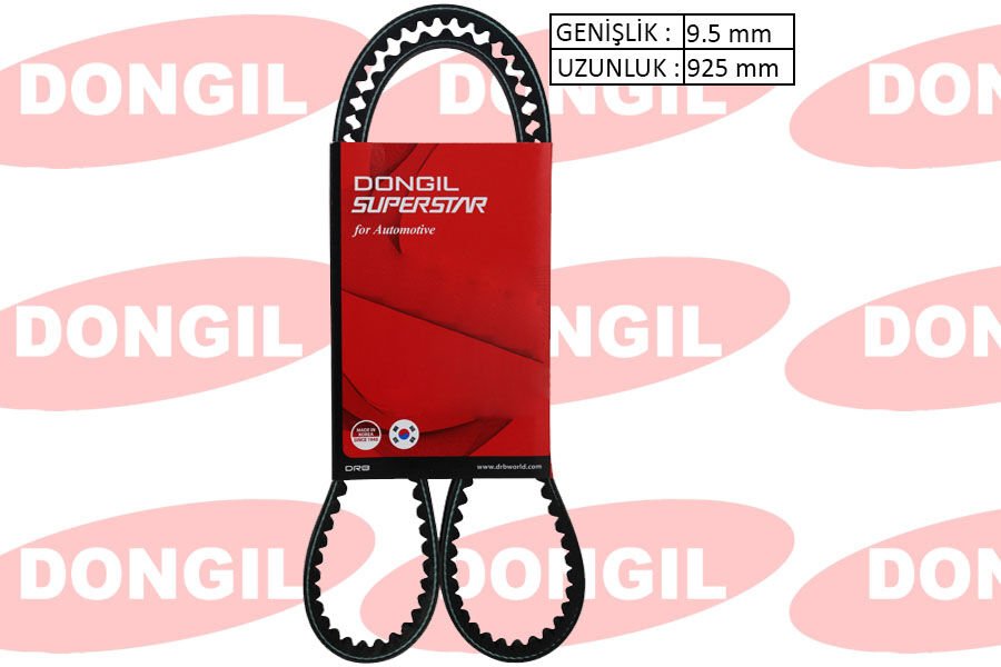 925x9.5 V-KAYIŞI TIRTILLI 10x925 OPEL ASTR F-VECTRA A-FORD TRANSİT-PEUGEOT-FIAT-DUCATO