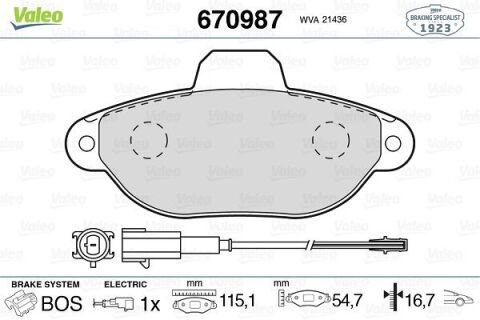 Ön Balata Fişli Fıat Panda 1.2 09 Panda 1.4 10 500 1.2 11/08 Ford Ka 1.2 2.09