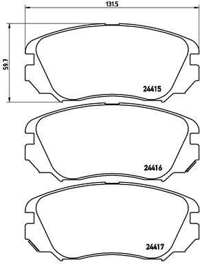 Ön Fren Balatası Insıgnıa A 08 17 Malıbu 12 Saab 9.5 10 12 296 Mm 16 İnç Jant