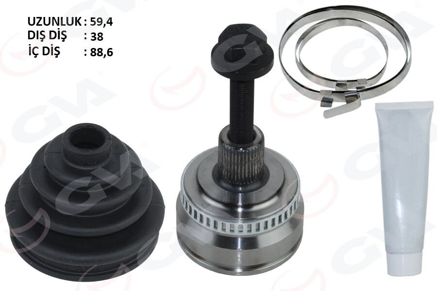 Aks Kafası Dış A4-A6 1.6-1.8 T-2.0 00-04 Alz-Avj-Alt 1.6-1.8 T-2.0