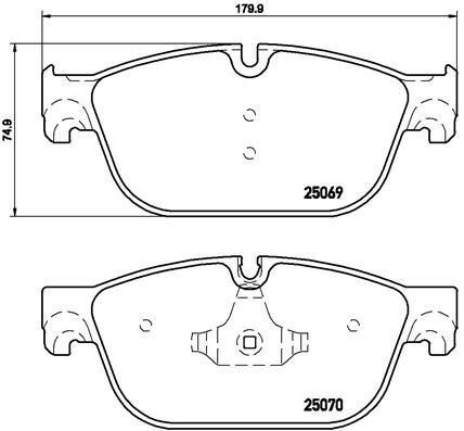 Ön Fren Balatası Peugeot P407 04 10 P508 10 18 C5 08 14 C6 09 12 Ds5 09 15 180Mm