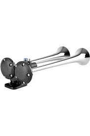 İKİ BORULU-DÜZ SES 12V KROM BORULU