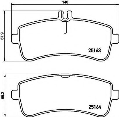 Fren Balatası Arka Mercedes W205 S205 C205 A205 W222 C217 A217 C190 X290 R190