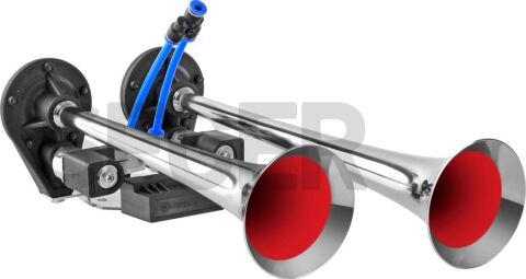 İki Borulu-Melodili 12V Arap Korna-Krom Borulu
