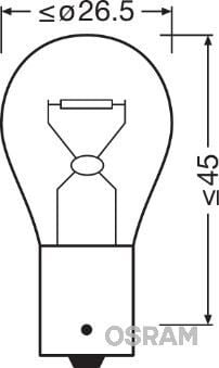 AMPUL 24V 93 SİNYAL 21W TEK DUY